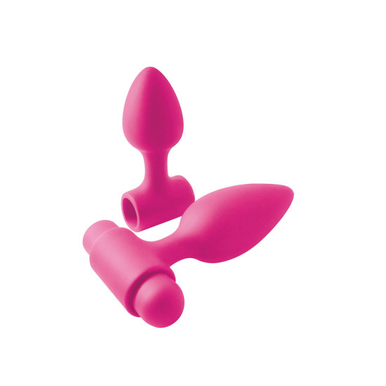Анальна пробка з вібрацією, рожева NS Novelties INYA - Vibe-O-Spades - Pink