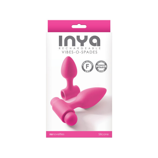 Анальна пробка з вібрацією, рожева NS Novelties INYA - Vibe-O-Spades - Pink