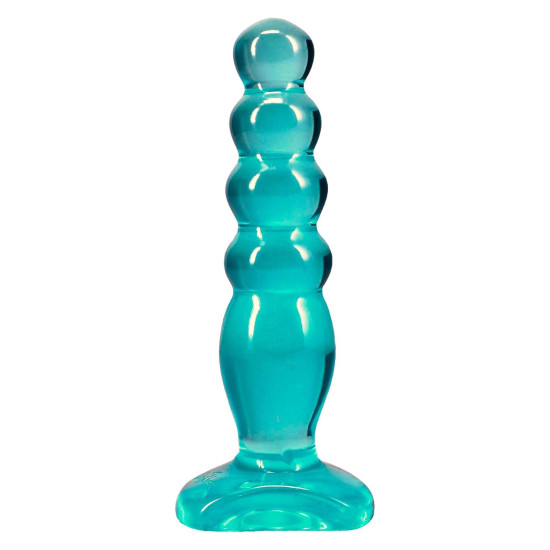 Дилдо, длина 12.7 см, бирюзовый Doc Johnson Crystal Jellies - Anal Delight - 5 Inch - Teal