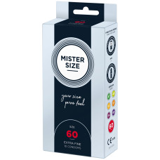 Презервативи Mister Size - pure feel - 60 (10 condoms), товщина 0,05 мм (пом'ята упаковка!!!)