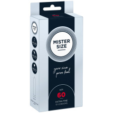 Презервативи Mister Size - pure feel - 60 (10 condoms), товщина 0,05 мм (пом'ята упаковка!!!)