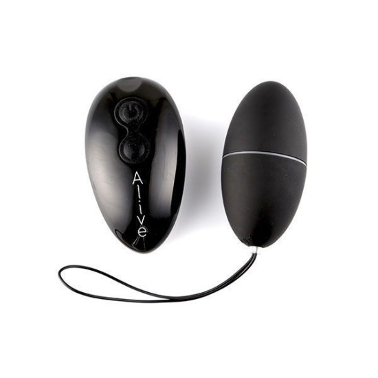 Віброяйце чорного кольору з пультом ДК Alive Magic Egg 2.0 Black