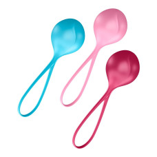 Монолітні вагінальні кульки (3 шт), діаметр 3,8 см, вага 62-82-98 г Satisfyer Strengthening Balls