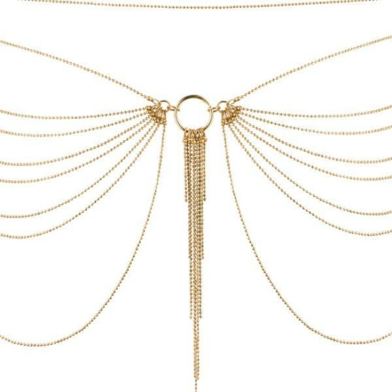 Украшение для тела - цепочка-трусики или лиф, золотая Bijoux Indiscrets Magnifique Waist Chain Gold