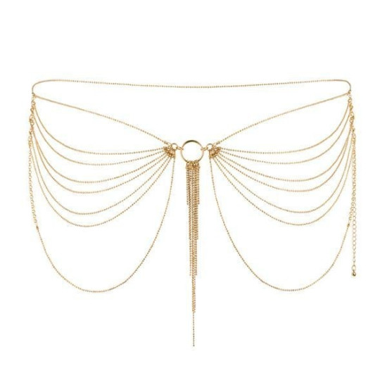 Украшение для тела - цепочка-трусики или лиф, золотая Bijoux Indiscrets Magnifique Waist Chain Gold