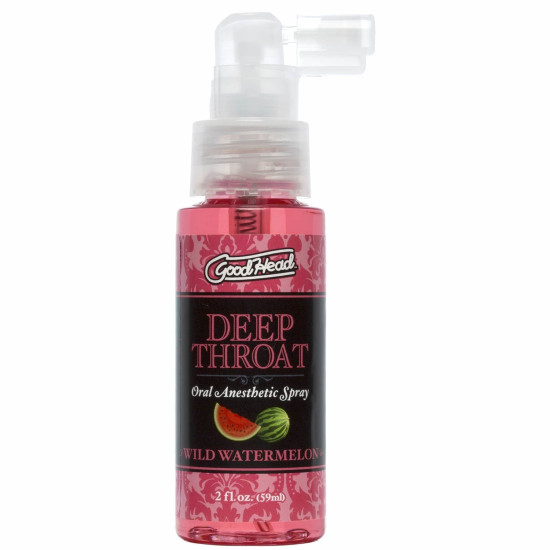 Спрей для глибокого (горлового) мінету зі смаком кавуна Doc Johnson GoodHead DeepThroat Spray Watermelon, 59 ml