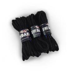 Веревка для шибари и эротического связывания, джутовая, черная Feral Feelings Shibari Rope Black, 8 м