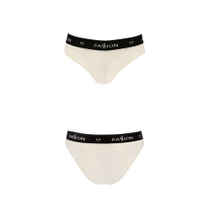 Трусики с широкой резинкой и кружевом Passion PS001 Panties Ecru, размер S