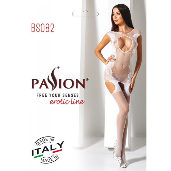 Бодистокинг, белый Passion BS082 White