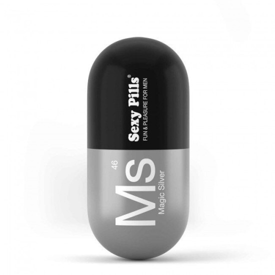 Мастурбатор в виде пилюли Love To Love Sexy Pills Magic Silver