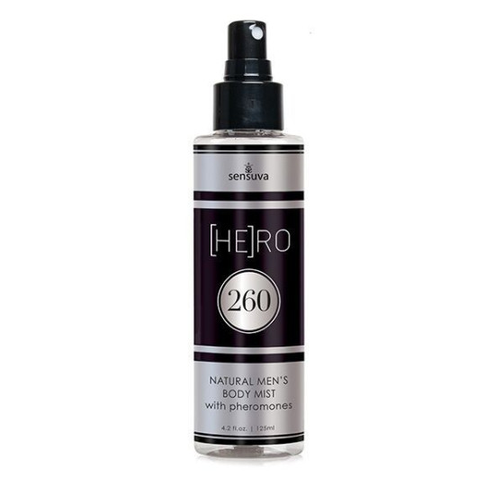 Мужской спрей-мист для тела с феромонами Sensuva HE(RO) 260 Infused Body Mist for Him, 125 ml