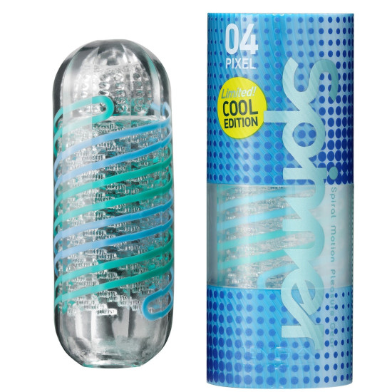 Мастурбатор с упругой стимулирующей спиралью Tenga Spinner 04 Pixel Cool Edition