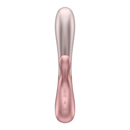 Смарт-вібратор-кролик з підігрівом, рожевий Satisfyer Hot Lover Pink