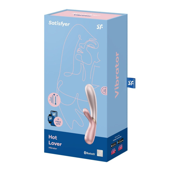 Смарт-вібратор-кролик з підігрівом, рожевий Satisfyer Hot Lover Pink