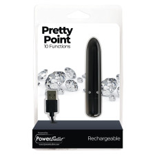 Вібропуля, чорна PowerBullet Pretty Point Rechargeable Black