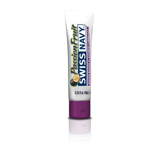 Съедобная интимная смазка с фруктовым вкусом на водной основе Swiss Navy Passion Fruit, 10 ml
