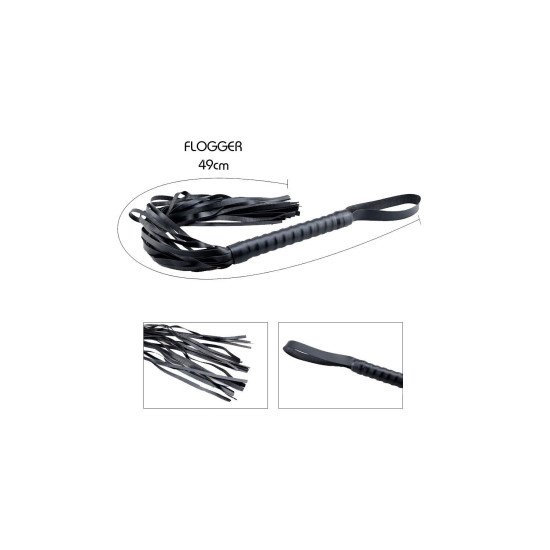 Набор БДСМ аксессуаров (8 предметов), черный Alive Secret Desires Black BDSM Kit