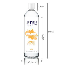Розігріваюча інтимна змазка на водній основі BTB Warm Feeling, 250 ml