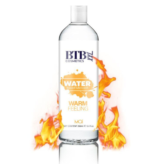 Разогревающая интимная смазка на водной основе BTB Warm Feeling, 250 ml