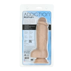 Реалістичний фалоімітатор, довжина 22 см, діаметр 6 см - Addiction Roman 8» Girthy Dong