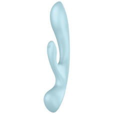 Вібратор-кролик, синій Satisfyer Triple Oh Blue