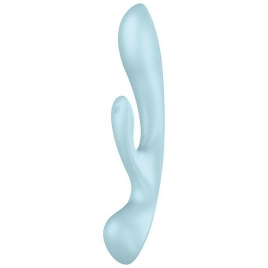 Вібратор-кролик, синій Satisfyer Triple Oh Blue