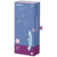 Вібратор-кролик, синій Satisfyer Triple Oh Blue