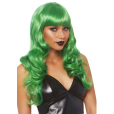 Хвиляста довга перука з реалістичним виглядом, зелена, 61 см Leg Avenue Misfit Long Wavy Wig Green, 61 cm