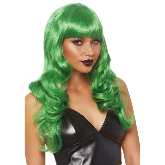 Хвиляста довга перука з реалістичним виглядом, зелена, 61 см Leg Avenue Misfit Long Wavy Wig Green, 61 cm