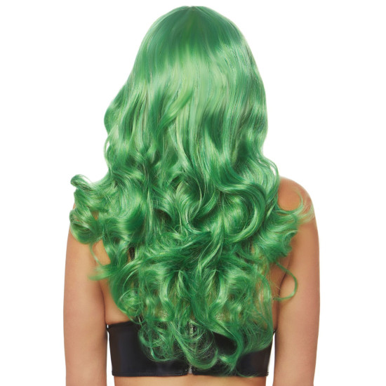 Хвиляста довга перука з реалістичним виглядом, зелена, 61 см Leg Avenue Misfit Long Wavy Wig Green, 61 cm