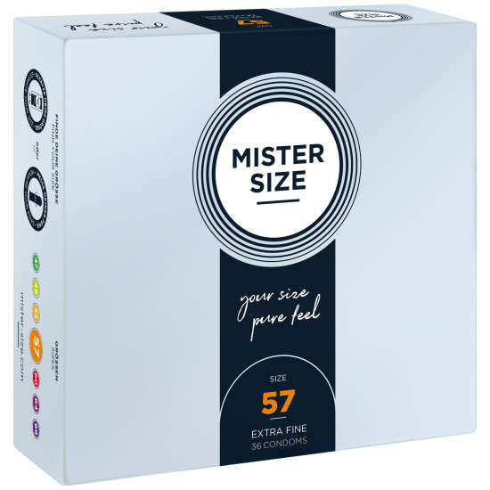 Презервативы для пениса длиной 11,3–12,7 см, 36 шт Mister Size - pure feel 57