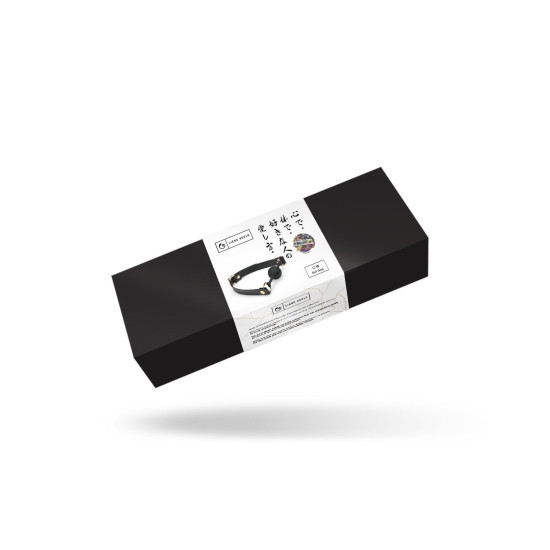 Кляп з екошкіри Liebe Seele Black Organosilicon Ball Gag