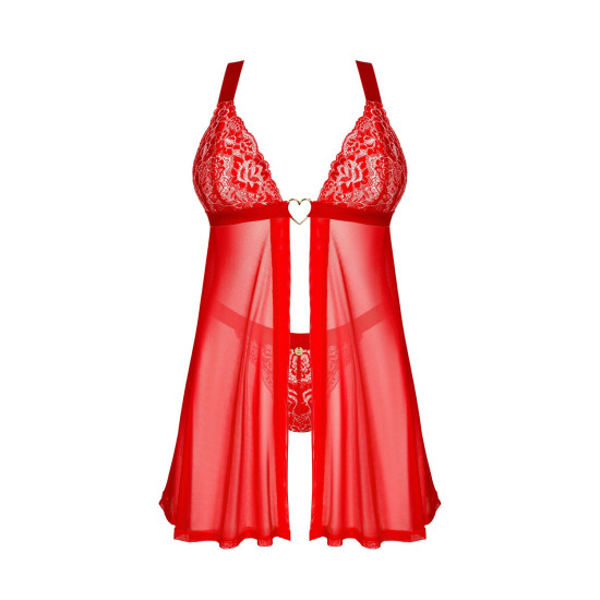 Бэби-долл с трусиками Obsessive Elianes Babydoll & Thong, M/L