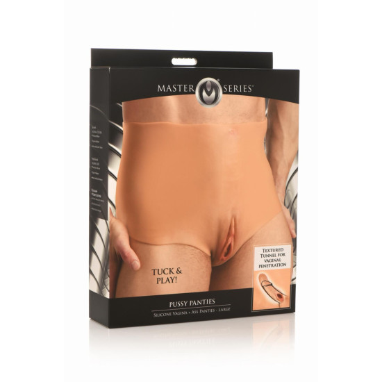 Накладная вагина Master Series Silicone Vagina + Butt Panties Large