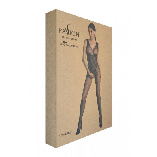 Бодистокинг из экологичных материалов, черный Passion ECO BS003 Black, One Size