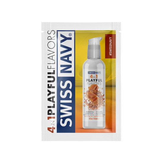 Пробник Swiss Navy 4 In 1 Salted Caramel Delight, 5 ml