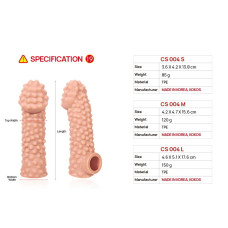 Насадка на член Kokos Cock Sleeve CS 004, L