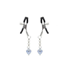 Затискачі для сосків, що світяться у темряві, сині Liebe Seele Glow-in-dark Nipple Clamps Blue