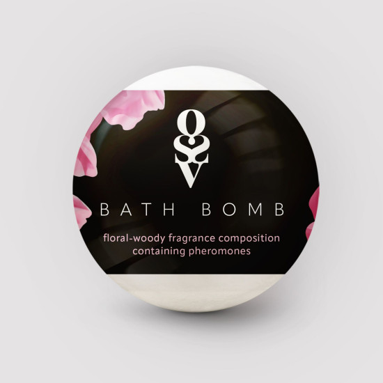 Бомбочка для ванни з феромонами, квітково-деревний аромат Obsessive Bath Bomb Floral - Woody, 100 г