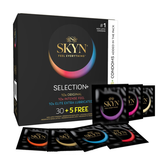 Набор презервативов с разными эффектами, микс SKYN Selection, 35 шт