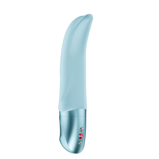 Вибратор на батарейках, 10 режимов, голубой Fun Factory Diva Dolphin Ice Blue