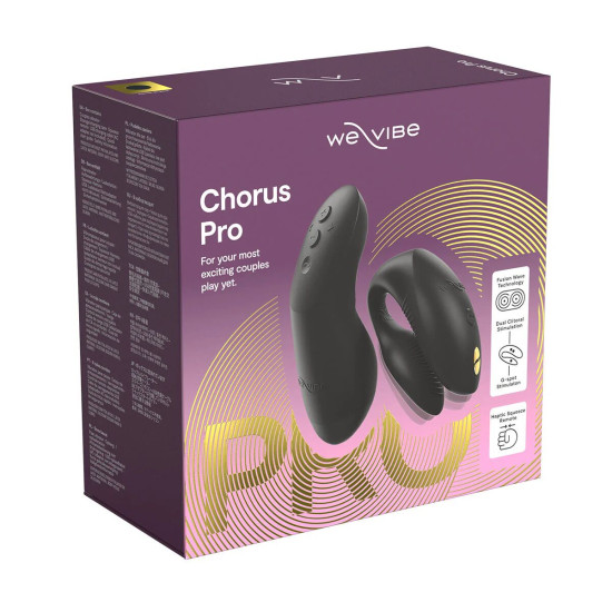 Смарт-вібратор для пар, чорний We-Vibe Chorus Pro Satin Black
