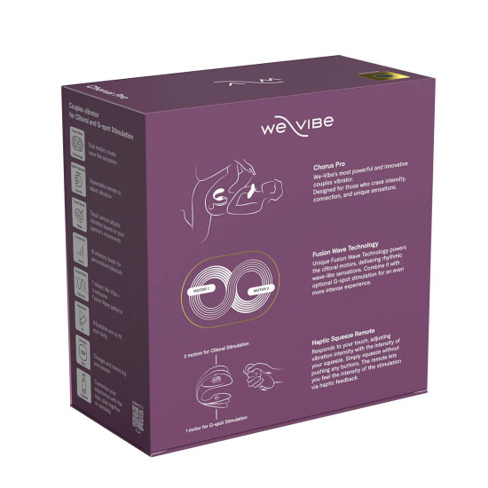 Смарт-вібратор для пар, чорний We-Vibe Chorus Pro Satin Black