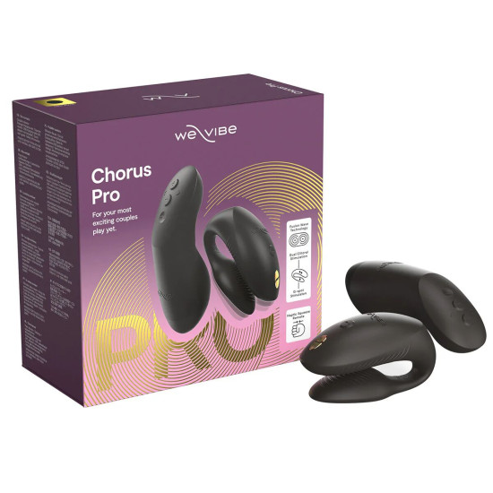 Смарт-вібратор для пар, чорний We-Vibe Chorus Pro Satin Black