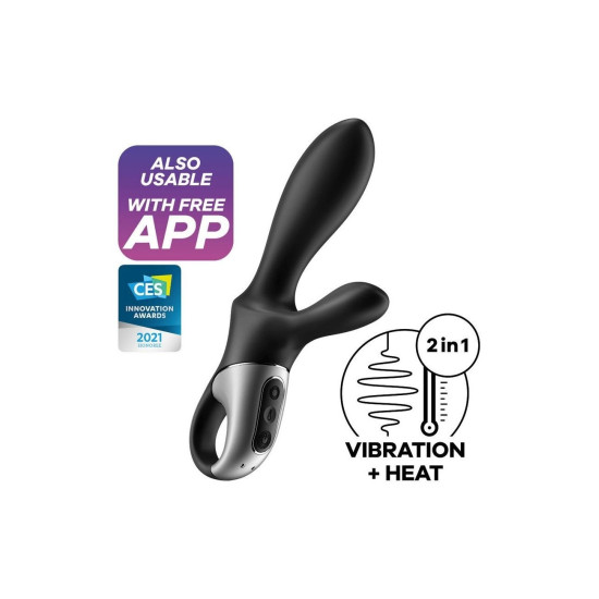 Вібратор з підігрівом Satisfyer Heat Climax+