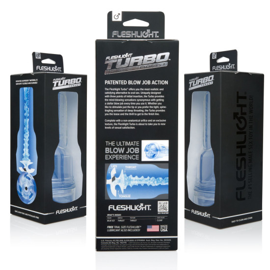 Мастурбатор-імітатор мінету Fleshlight Turbo Thrust Blue Ice