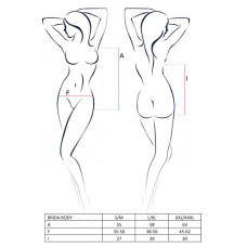Боди красного цвета BRIDA BODY Passion Exclusive Red, XXL/XXXL