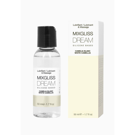 Лубрикант с ароматом белой камелии на силиконовой основе MixGliss DREAM CAMELIA BLANC, 50 ml