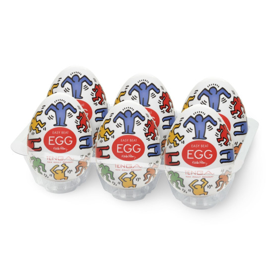 Набор из 6 яиц-мастурбаторов Tenga Keith Haring Egg Dance