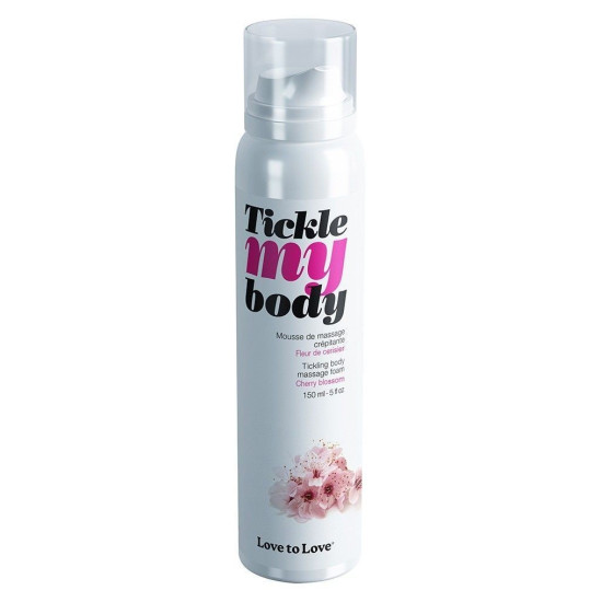 Увлажняющая массажная пена с вишневым ароматом Love To Love TICKLE MY BODY Cherry Blossom, 150 ml